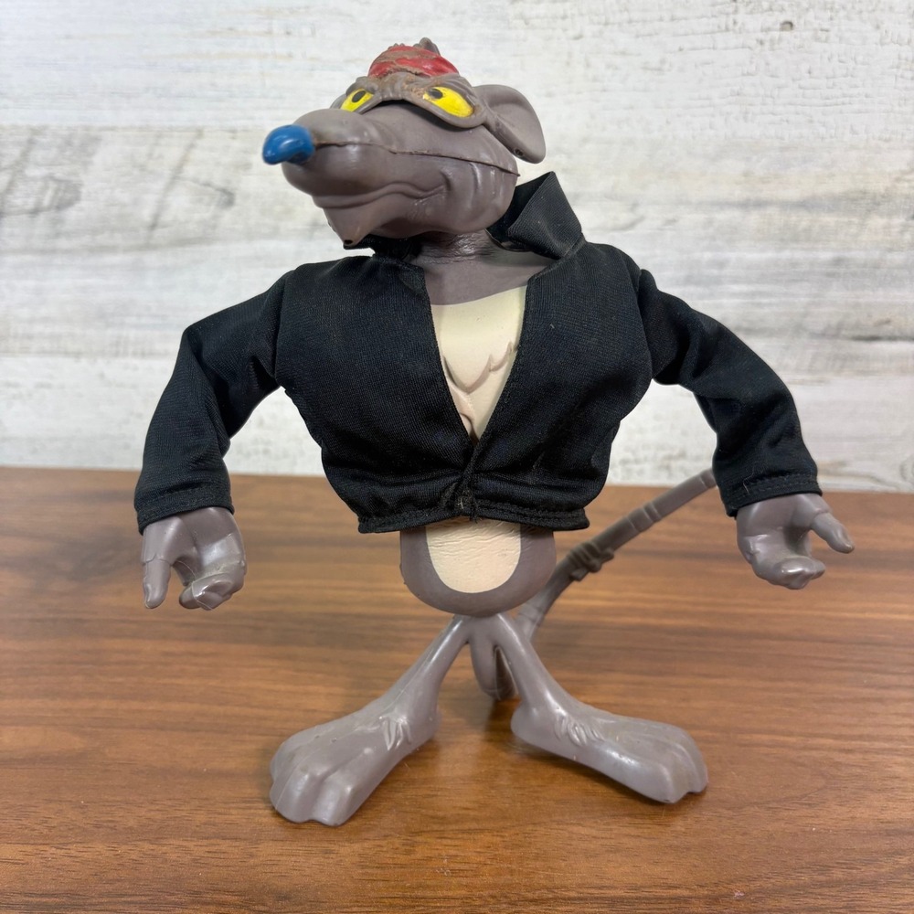 Vintage Capitol Critters Ratso Nasty Evil Rat Soft Body Kenner 1992 7.5"